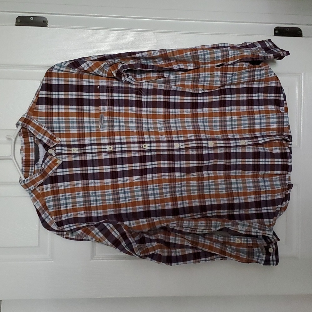 Columbia plaid button down